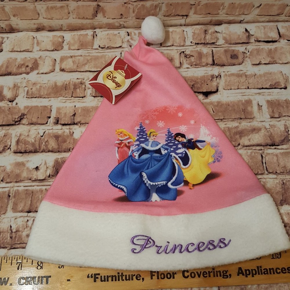 Disney Princess Santa Hat Christmas Stocking NWT